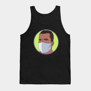 A Man Wearing a Mask Tank Top